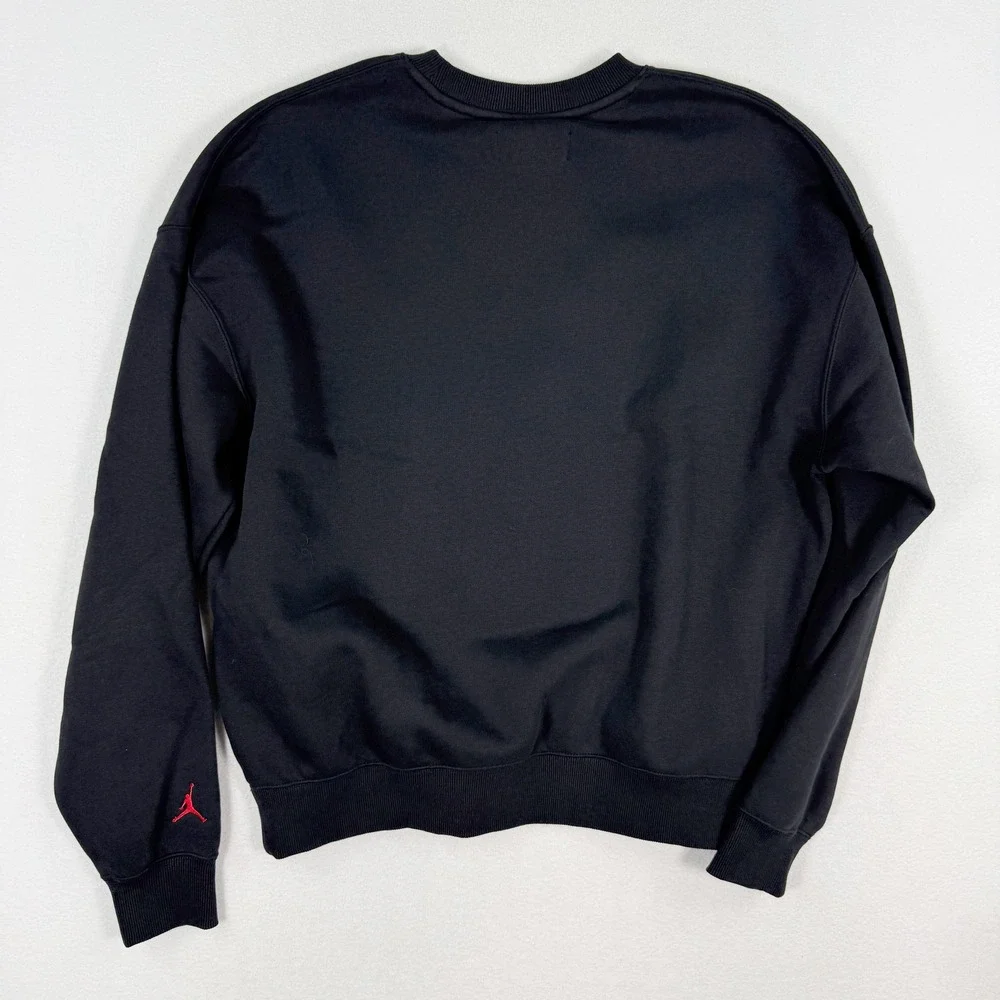 Jordan Tree Of Rings Crew Neck Sweatshirt Size M Mens Black HV1874-010